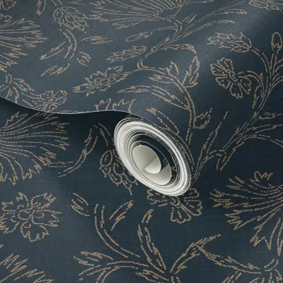 Spoonflower Peel And Stick Wallpaper Kalami Linen Custom 1 2' X 12' Removable
