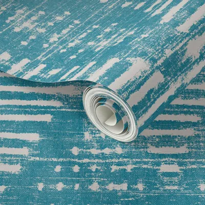 Spoonflower Peel And Stick Wallpaper Kufi Denim Full 2' X 12' Removable