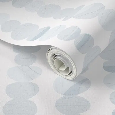Spoonflower Peel And Stick Wallpaper (l) Stacked Stones - Sea Foam  Removable
