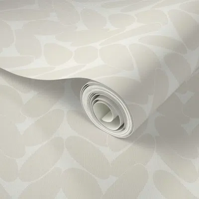Spoonflower Peel And Stick Wallpaper (l) Sw 7042 Shoji White Cable Knit With Sw 7005 Pure White Background 2' X 