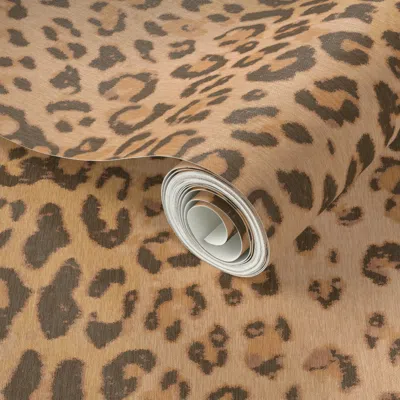 Spoonflower Peel And Stick Wallpaper Large-jungle Cheetah Skin-dark  Removable