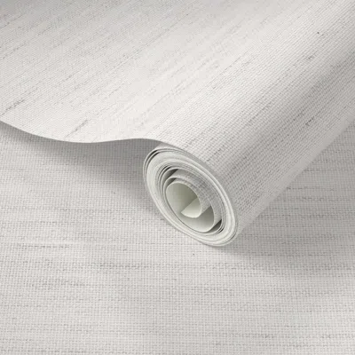 Spoonflower Peel And Stick Wallpaper Linen Fabric Linen Texture Fabric Tan Linen Sand Linen 3 2' X 12' Removable In Brown