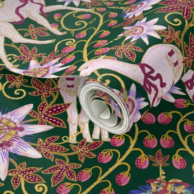 Spoonflower Peel And Stick Wallpaper Madamas Llamas 2' X 12' Removable In Multi