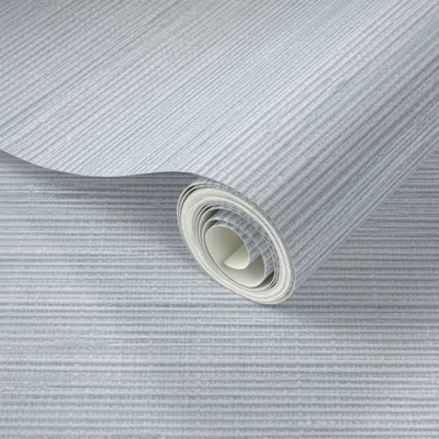 Spoonflower Peel And Stick Wallpaper Modern Grasscloth Texture In Light Mist Blue  Removable