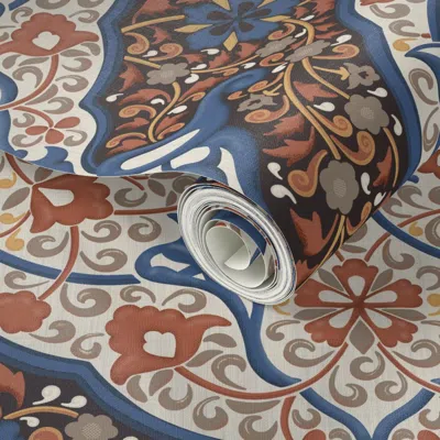 Spoonflower Peel And Stick Wallpaper Monsoon Jasmine Tapestry East Fork Large 2' X 12' Removable