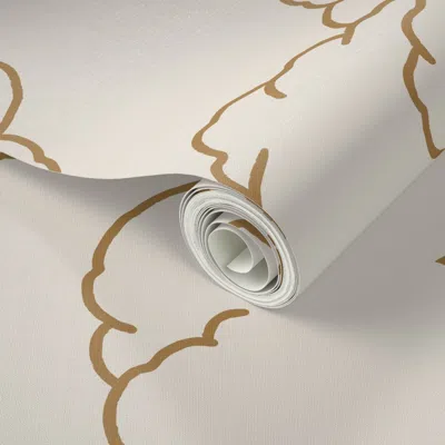Spoonflower Peel And Stick Wallpaper Mythos West Cloudburst Light  Removable