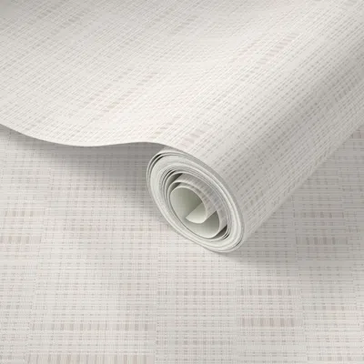 Spoonflower Peel And Stick Wallpaper Nantucket Cottage Beige Grassmat 2' X 12' Removable In Gray