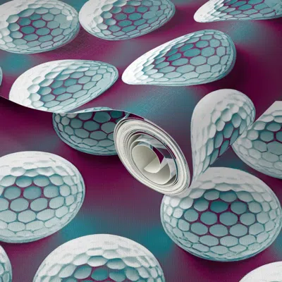 Spoonflower Peel And Stick Wallpaper Neon Golf Balls Venuela F2e6e0 2' X 12' Removable