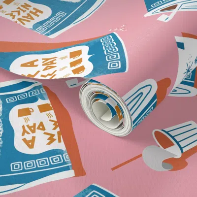 Spoonflower Peel And Stick Wallpaper Nyc Coffee Cup-venti (updated) 2' X 12' Removable