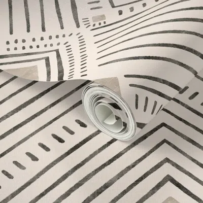 Spoonflower Peel And Stick Wallpaper Of The Same Mind - Original Palette 2' X 12' Removable