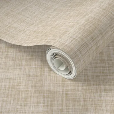 Spoonflower Peel And Stick Wallpaper Pantone 13-2 Linen 2' X 12' Removable