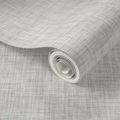 Spoonflower Peel And Stick Wallpaper Pantone 169-1 Linen 2' X 12' Removable In Gray