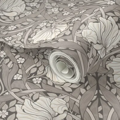Spoonflower Peel And Stick Wallpaper Pimpernel William Morris Heritage Elegant Glamour & Cottage Flowers Deco 2'