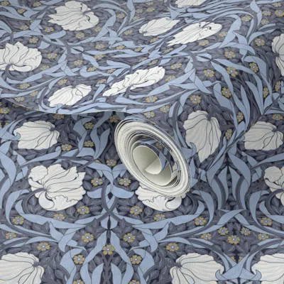 Spoonflower Peel And Stick Wallpaper Pimpernel William Morris Heritage Elegant Glamour & Cottage Flowers Deco 2'