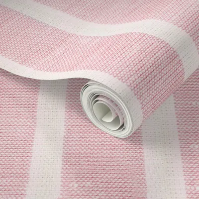 Spoonflower Peel And Stick Wallpaper Pink Linen Towel Vertical  Removable