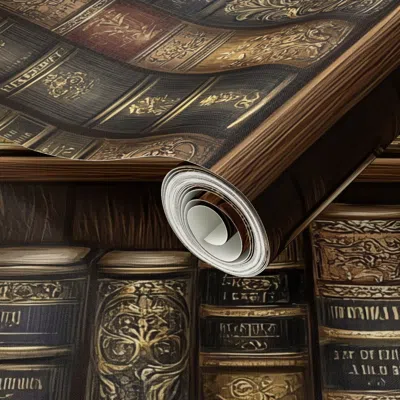 Spoonflower Peel And Stick Wallpaper Private Book Collection 2' X 12' Removable