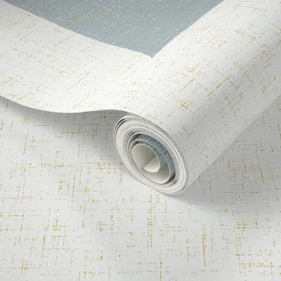 Spoonflower Peel And Stick Wallpaper Retro Mod Marshmallows M+m Ocher Slate Jumbo By Friztin 2' X 12' Removable