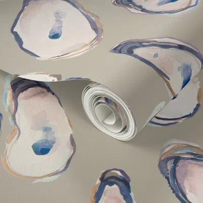 Spoonflower Peel And Stick Wallpaper Salt Run Brown Large 2' X 12' Removable