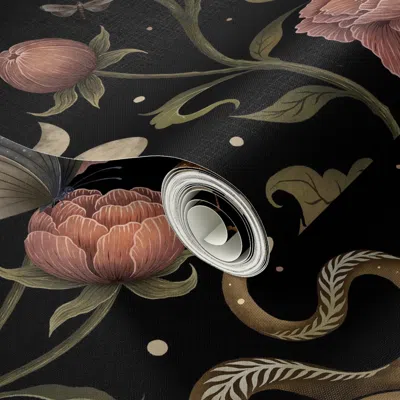Spoonflower Peel And Stick Wallpaper Serpentine Garden  Removable