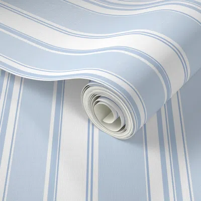 Spoonflower Peel And Stick Wallpaper Signe Stripe 2' X 12' Removable In Multi