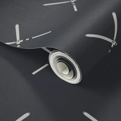 Spoonflower Peel And Stick Wallpaper Ski X 2' X 12' Removable