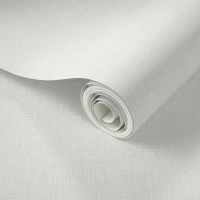 Spoonflower Peel And Stick Wallpaper Soft Warm Off White Subtle Linen Look Texture Modern Minimalist Interiors 2
