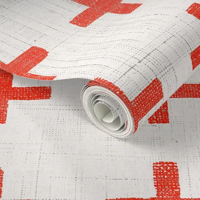 Spoonflower Peel And Stick Wallpaper Stella West Rio 2' X 12' Removable In White