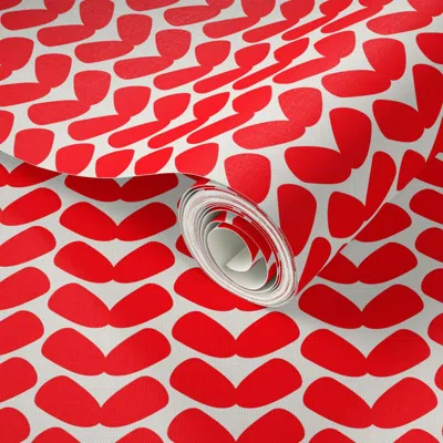 Spoonflower Peel And Stick Wallpaper Strawberry Knit  Removable