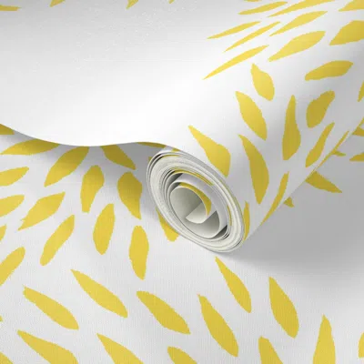 Spoonflower Peel And Stick Wallpaper Summer Mums In Sunshine 2' X 12' Removable In Multi