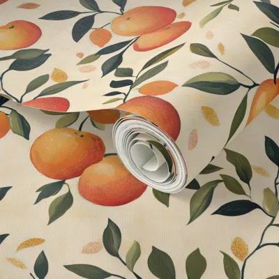 Spoonflower Peel And Stick Wallpaper Sunny Groves 2' X 12' Removable