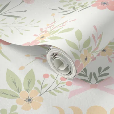 Spoonflower Peel And Stick Wallpaper Sweet Nature 2' X 12' Removable