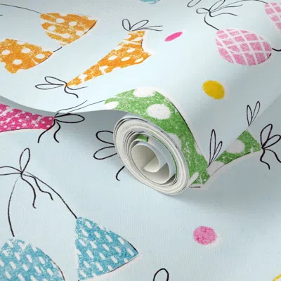 Spoonflower Peel And Stick Wallpaper Swimsuits And Bikinis Large Scale 2' X 12' Removable