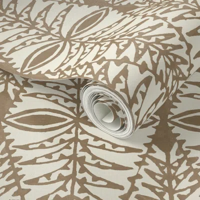 Spoonflower Peel And Stick Wallpaper Tanzania 12 Bm Hillcrest Tan  Removable