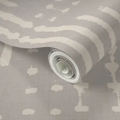 Spoonflower Peel And Stick Wallpaper Terra Esso Grey  Removable