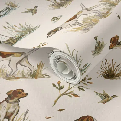 Spoonflower Peel And Stick Wallpaper The Hunt  Removable