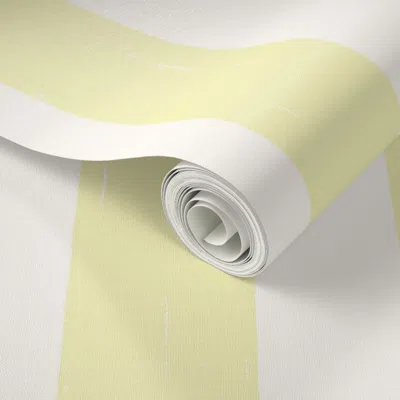Spoonflower Peel And Stick Wallpaper Timeless Sophisticated Vertical Stripes New Farmhouse Dorm Neon Yellow 2' X