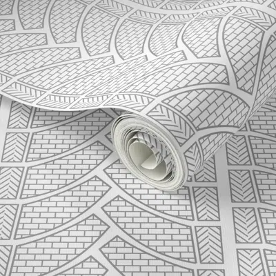 Spoonflower Peel And Stick Wallpaper Tire Track Block Print  Removable