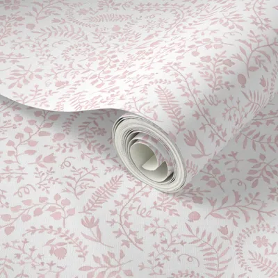 Spoonflower Peel And Stick Wallpaper Veronica Ballet Sliper On White Copy 2' X 12' Removable