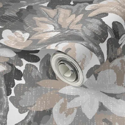 Spoonflower Peel And Stick Wallpaper Vintage Forest - French Aubusson Verdure Tapestry Inspired 2' X 12' Removab