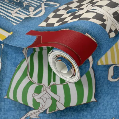 Spoonflower Peel And Stick Wallpaper Vintage Life Jackets Bright 14 2' X 12' Removable