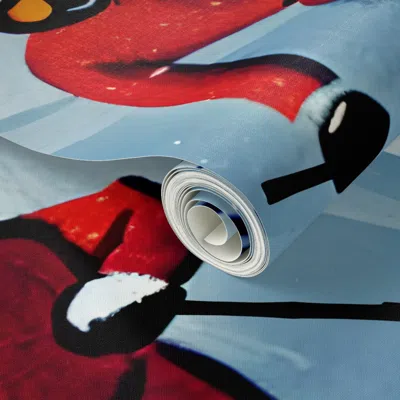 Spoonflower Peel And Stick Wallpaper Vintage Ski Racer 2' X 12' Removable