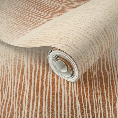 Spoonflower Peel And Stick Wallpaper Warm Textured Art Deco (warm) 2' X 12' Removable
