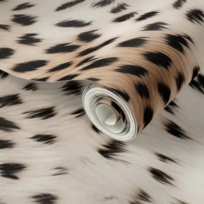 Spoonflower Peel And Stick Wallpaper White Leopard Fur Seamless Pattern  Removable