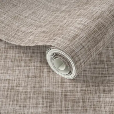 Spoonflower Peel And Stick Wallpaper Worn Oak Linen 2' X 12' Removable