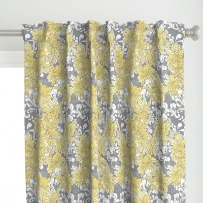 Spoonflower Peony Watercolor Curtain Panel