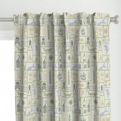 Spoonflower Peter Pan Neverland Magic Curtain Panel