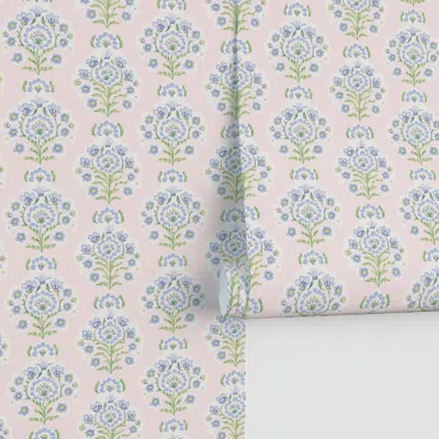 Spoonflower Peyton Blockprint Pale Pink Performance