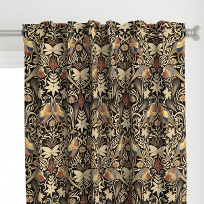 Spoonflower Pheasants Curtain Panel