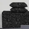 Spoonflower Physics Equations On Black // Large King Sheet Set