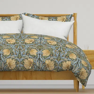 Spoonflower Pimpernel In Honey Pot (arts & Duvet Cover In Gray